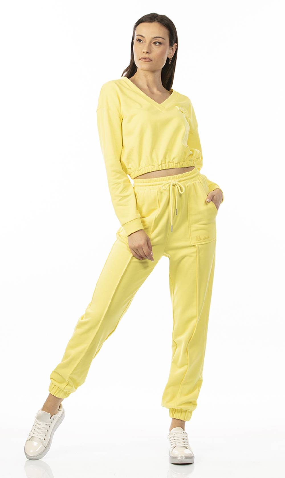 Koralline PANTALONE IN FELPA CON POLSINO Presa