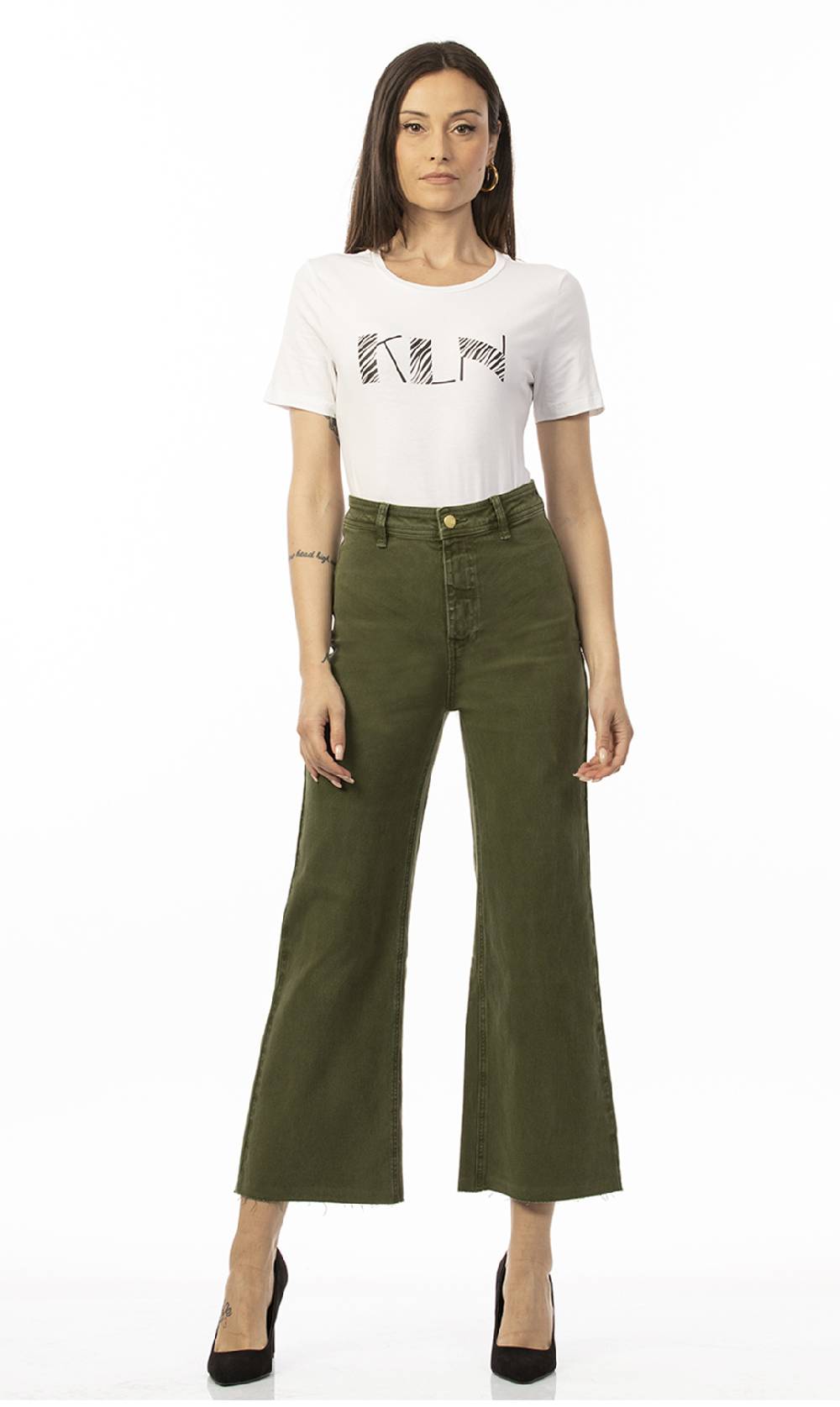 Koralline T-SHIRT CON LOGO ZEBRATO Offerta