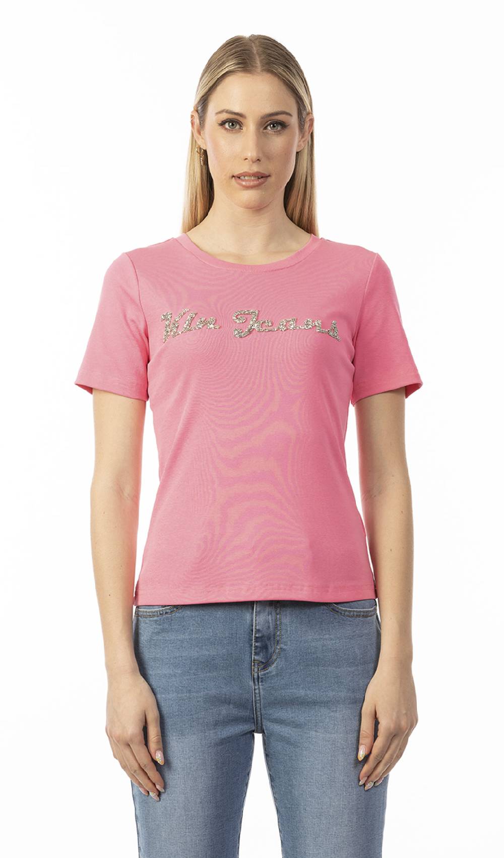 Koralline T-SHIRT BASICA CON LOGO STRASS Sconto di tempo limitato