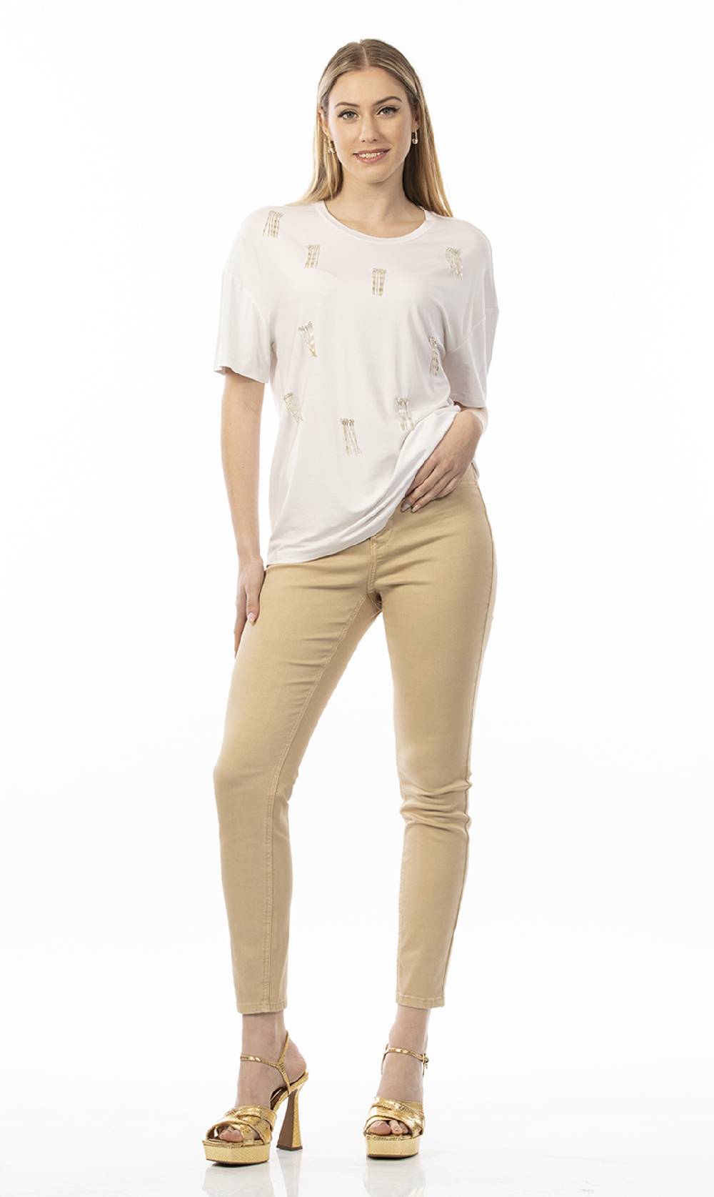 Koralline T-SHIRT CON STRASS ALL-OVER Negozio online di fabbrica