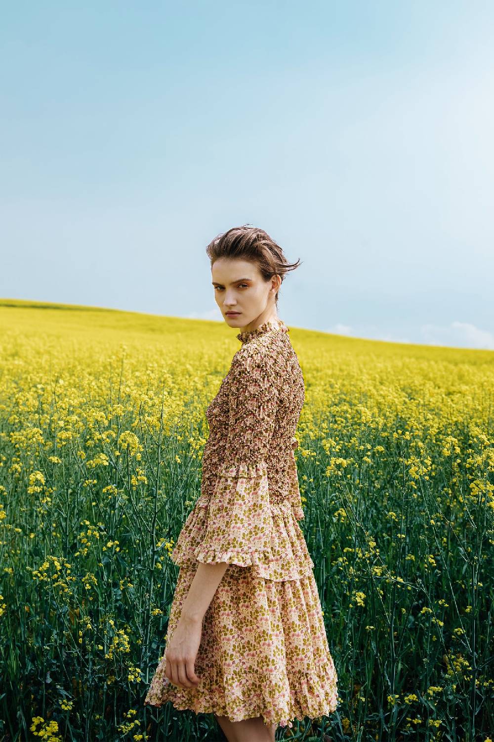 ﻿Kristina Ti GINEVRA - Ruffle dress Poem In Vendita