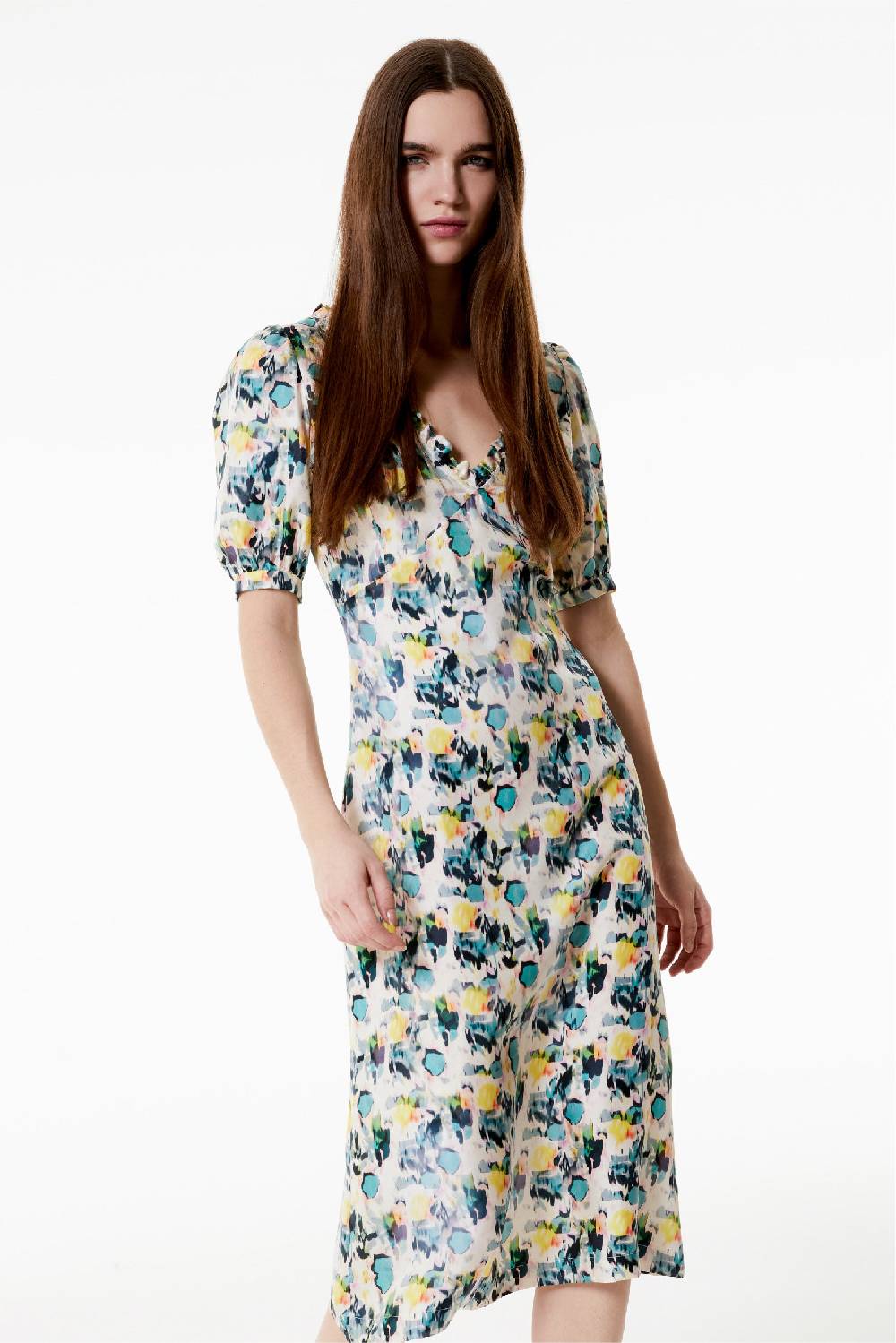 Kristina Ti MATILDA - Silk dress Watercolor