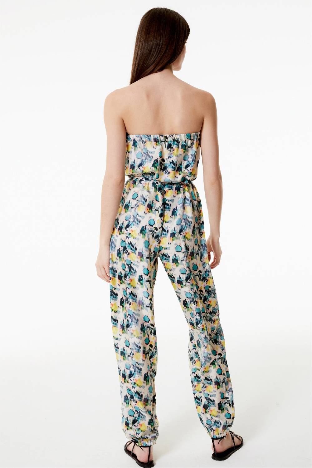 Kristina Ti LIA - Silk jumpsuit Watercolor Nuovo
