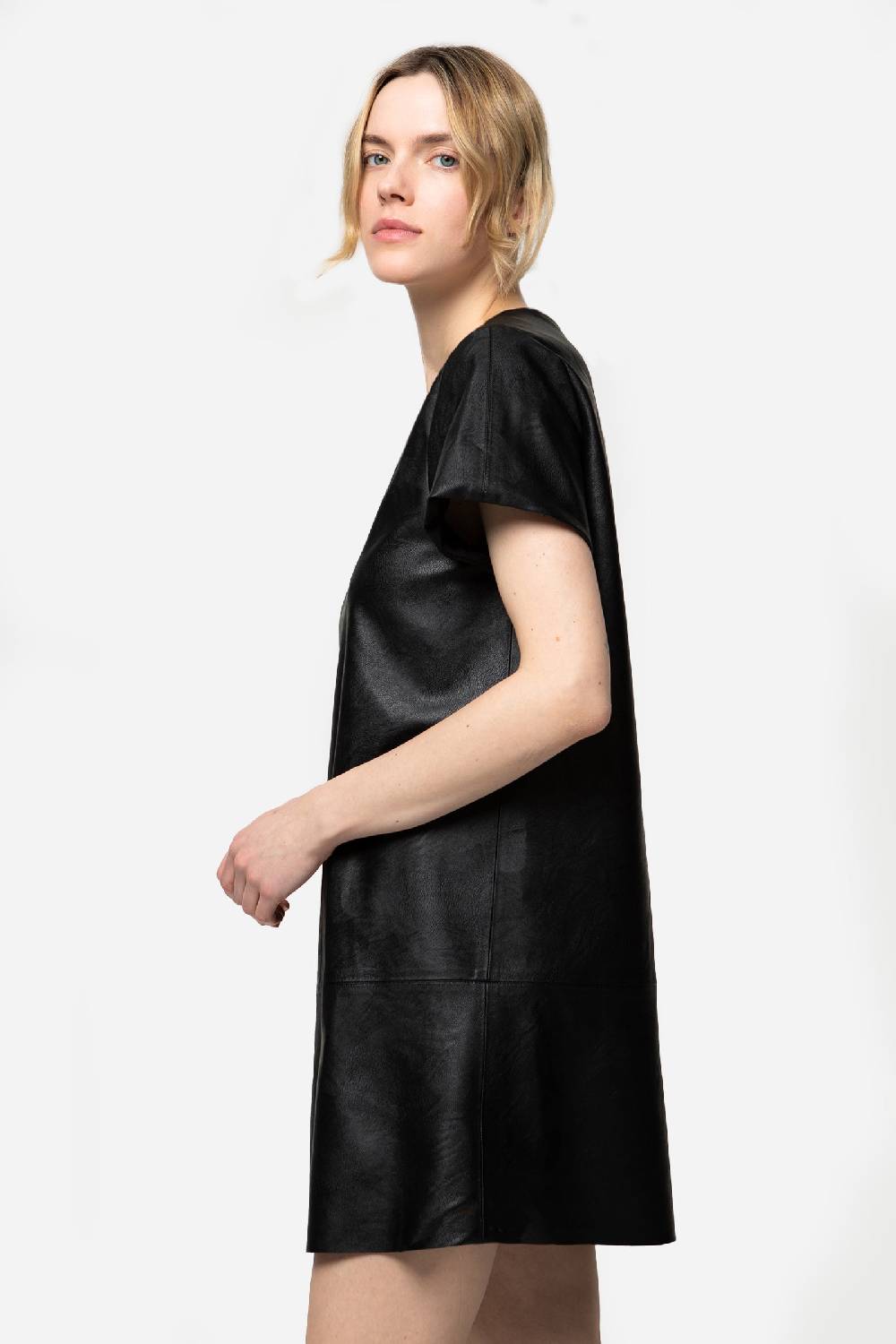 Kristina Ti JAMAICA - Eco-leather mini dress Vendita