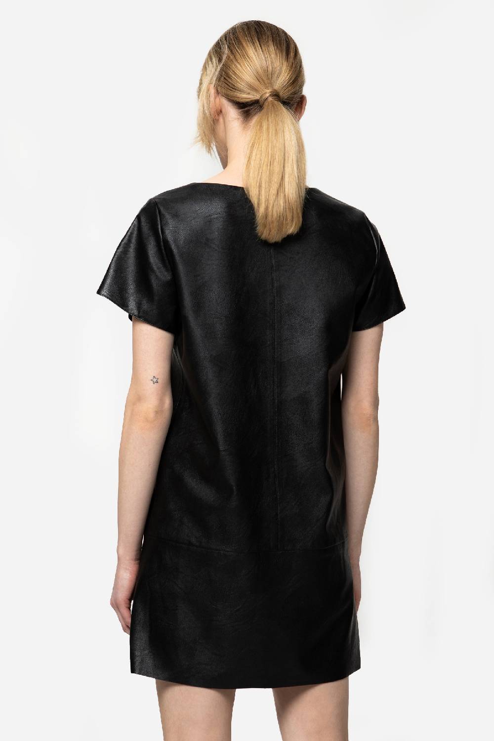 Kristina Ti JAMAICA - Eco-leather mini dress Vendita
