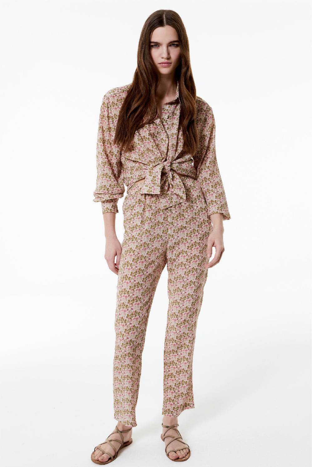 Kristina Ti JULIE - Silk trousers Poem Affare Del Giorno