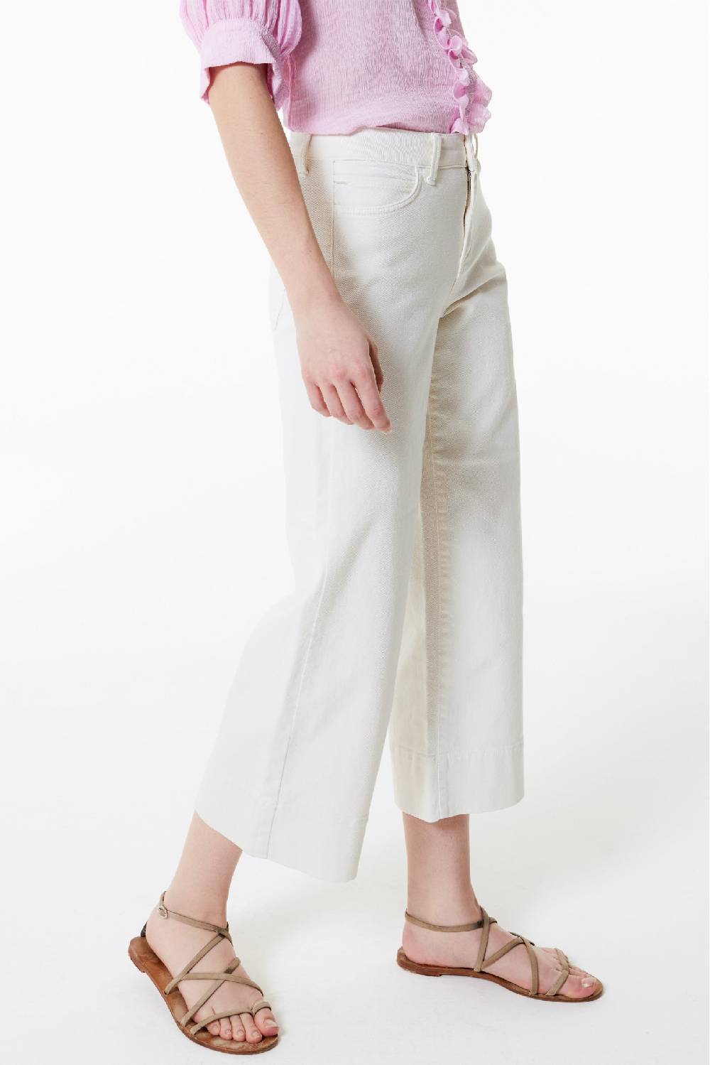 Kristina Ti TEA - Jeans cropped flare Economico
