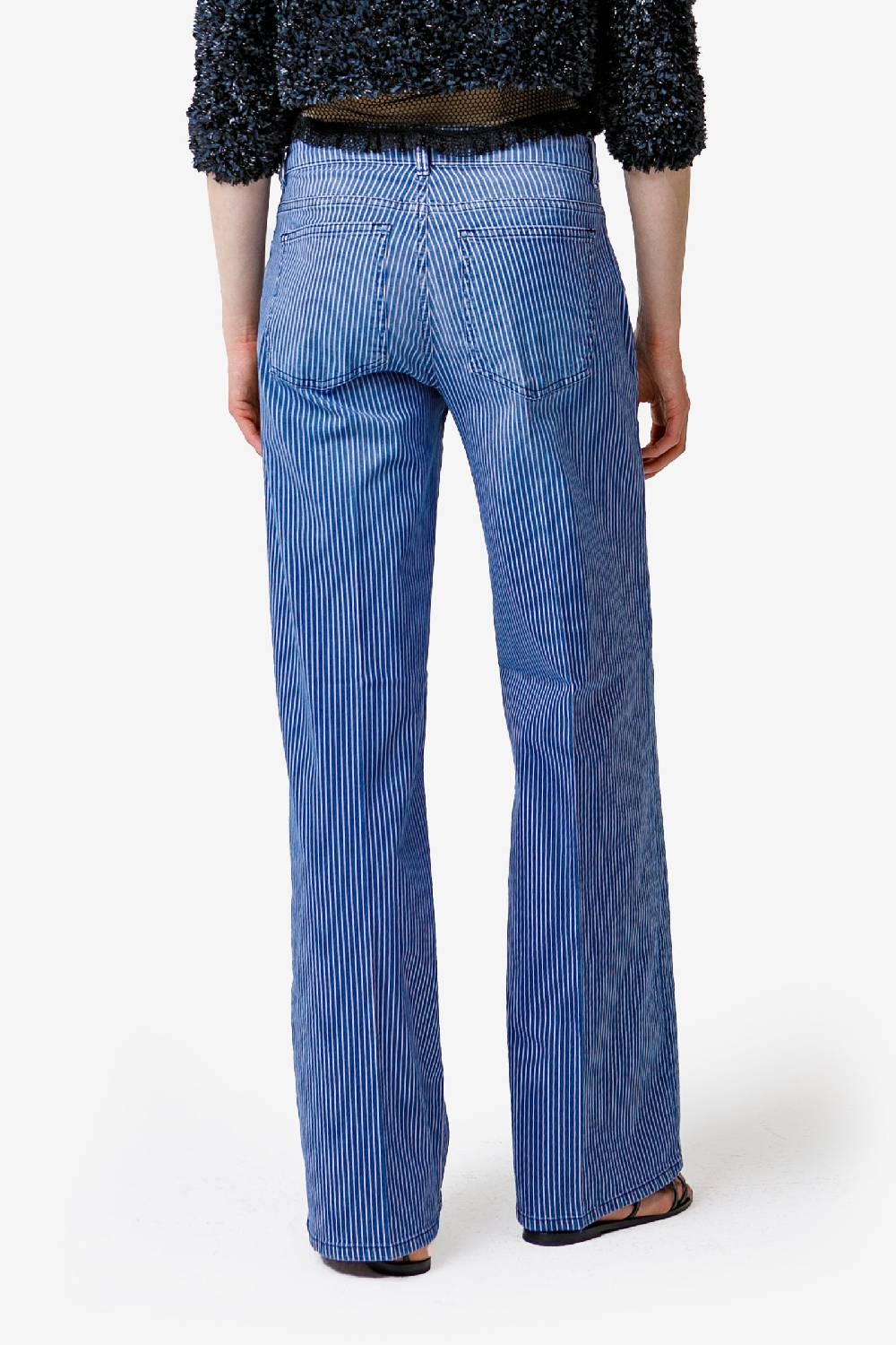 Kristina Ti TABITA - Striped low waist jeans Vendite Flash