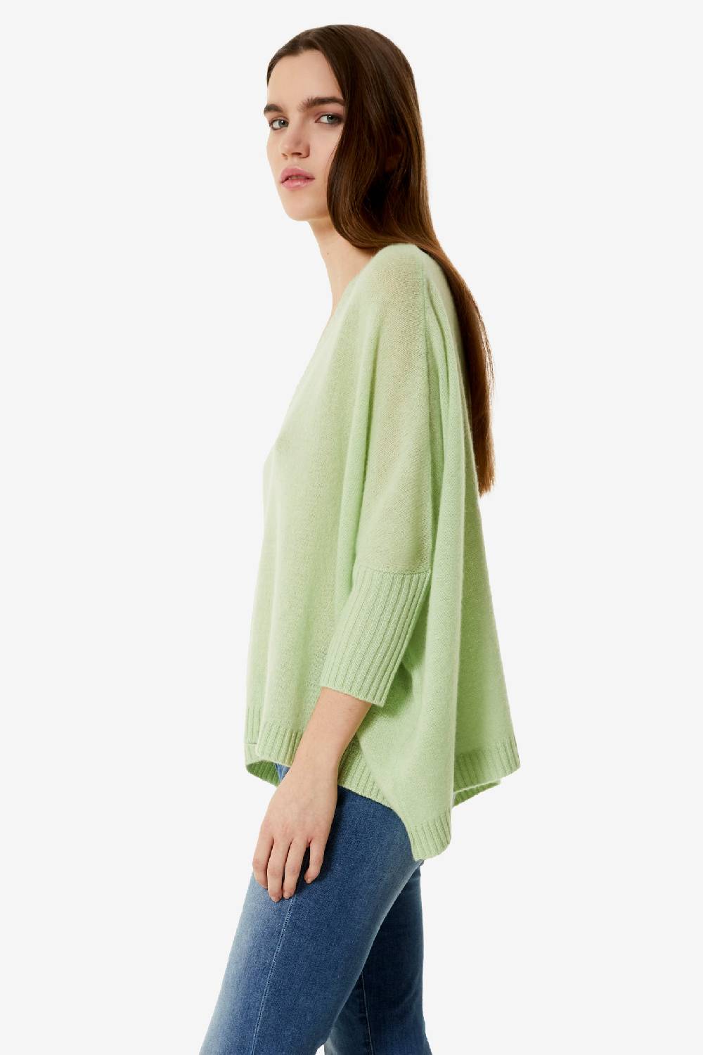 Kristina Ti VENERE - Cashmere poncho Spedizione Gratuita