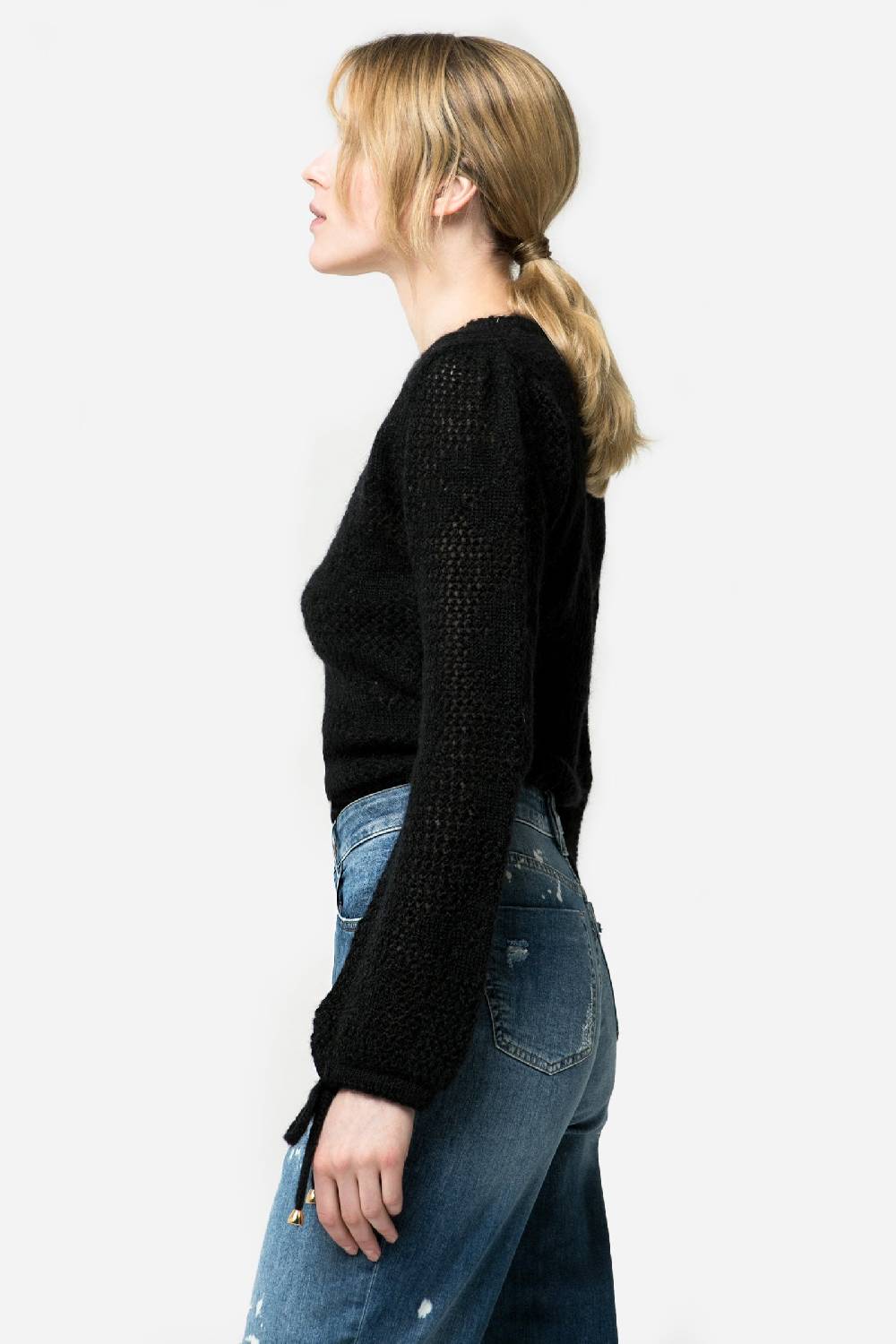Kristina Ti SELENE - Monochrome knitted sweater Comprare a buon mercato