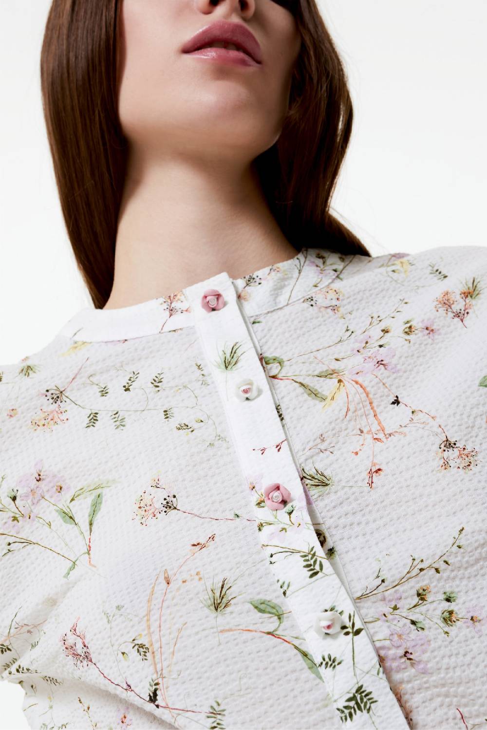 Kristina Ti PAOLA - Round neck blouse Purity Hotsell