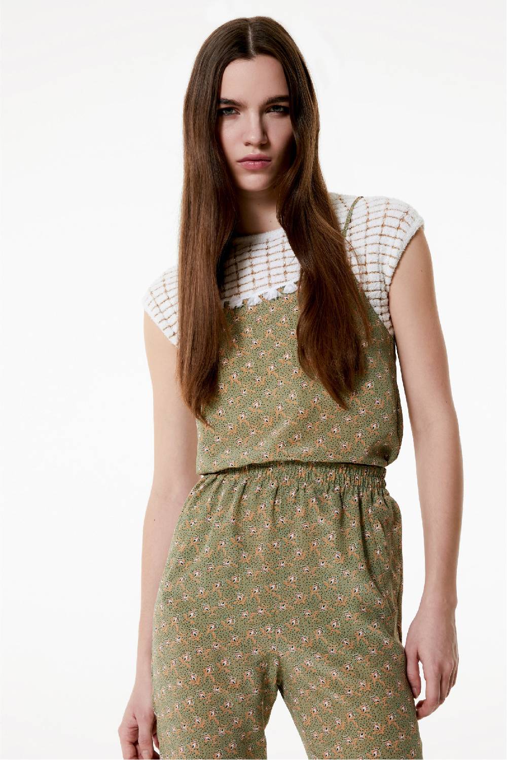 Kristina Ti CLOE - Silk top Woods Qualità Garantita