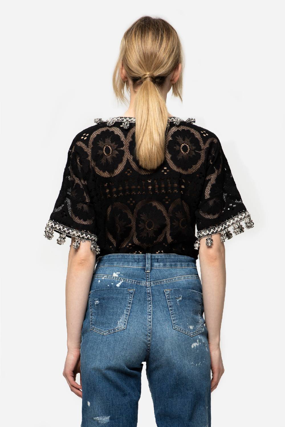 Kristina Ti ALTHEA - Short sleeve lace blouse Shopping Online