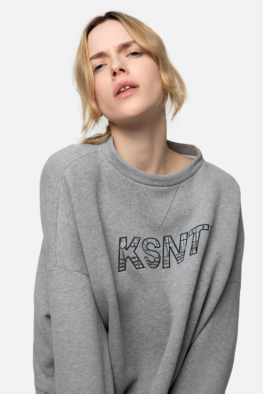 Kristina Ti HARPER - Silver sweatshirt Outlet
