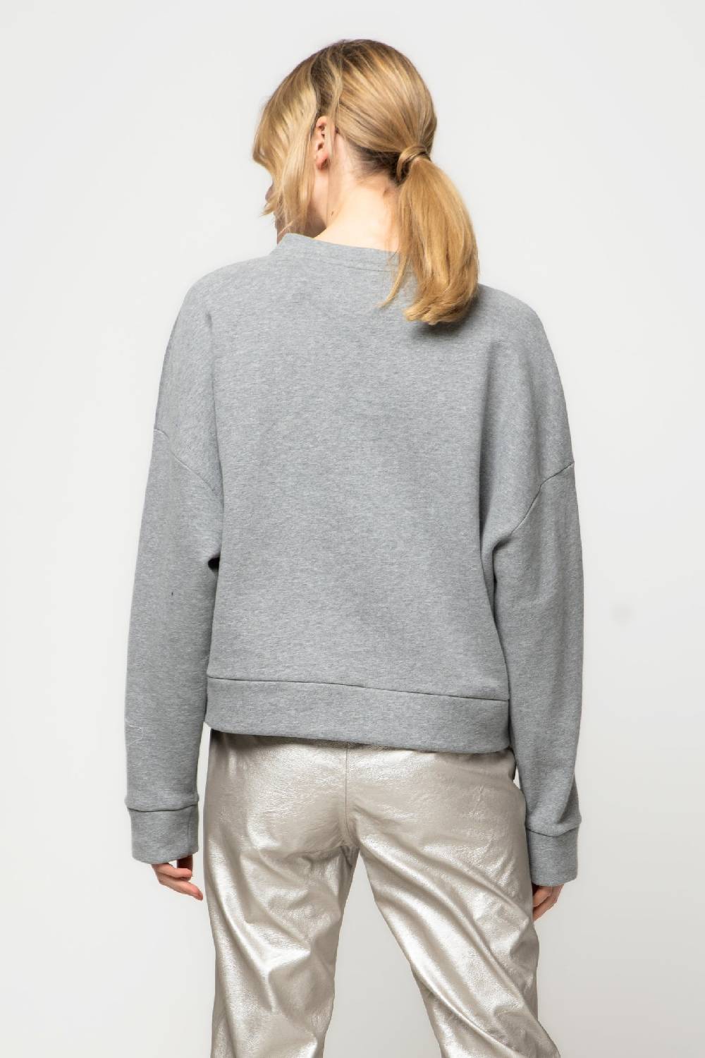 Kristina Ti HARPER - Silver sweatshirt Outlet