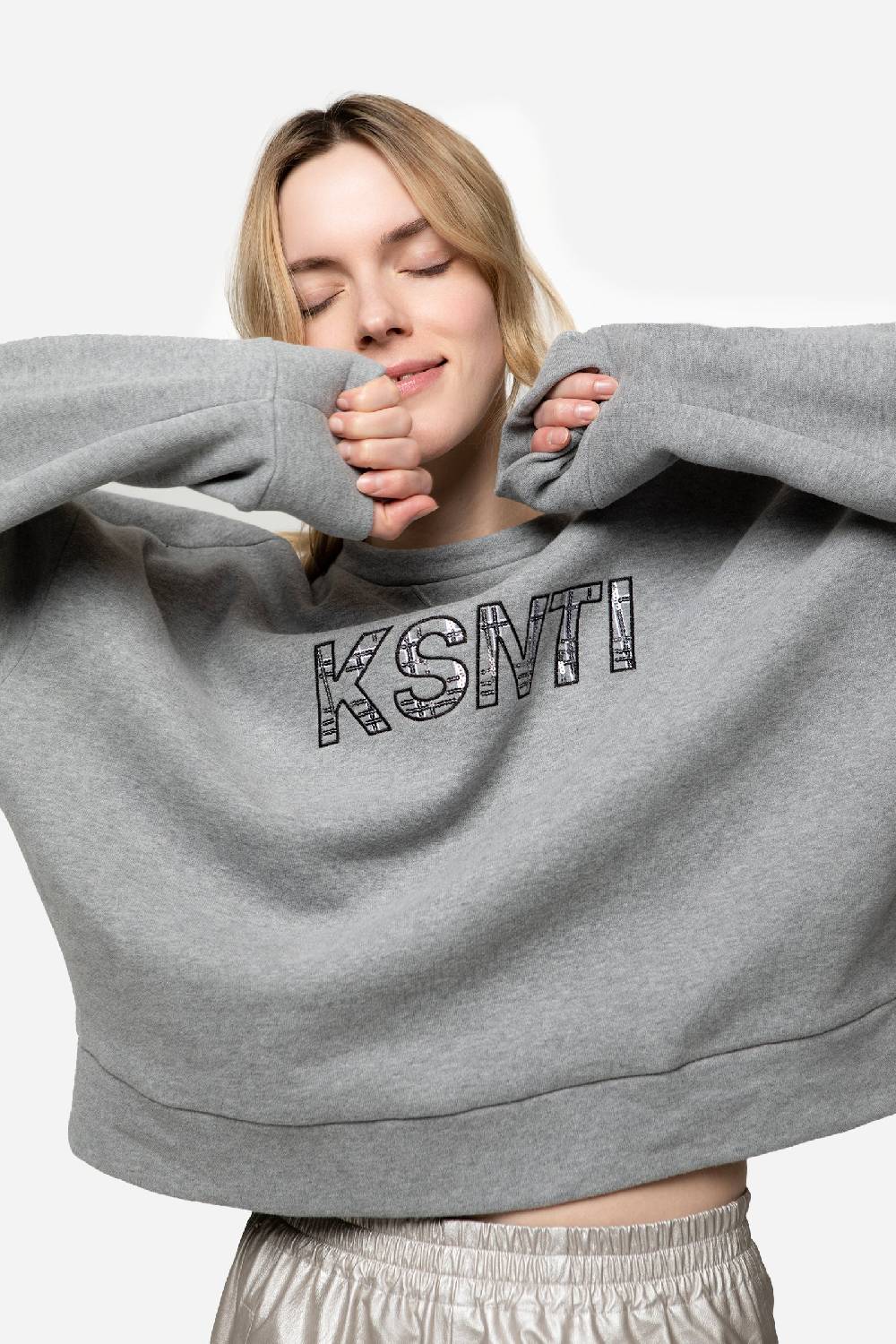 Kristina Ti HARPER - Silver sweatshirt Outlet