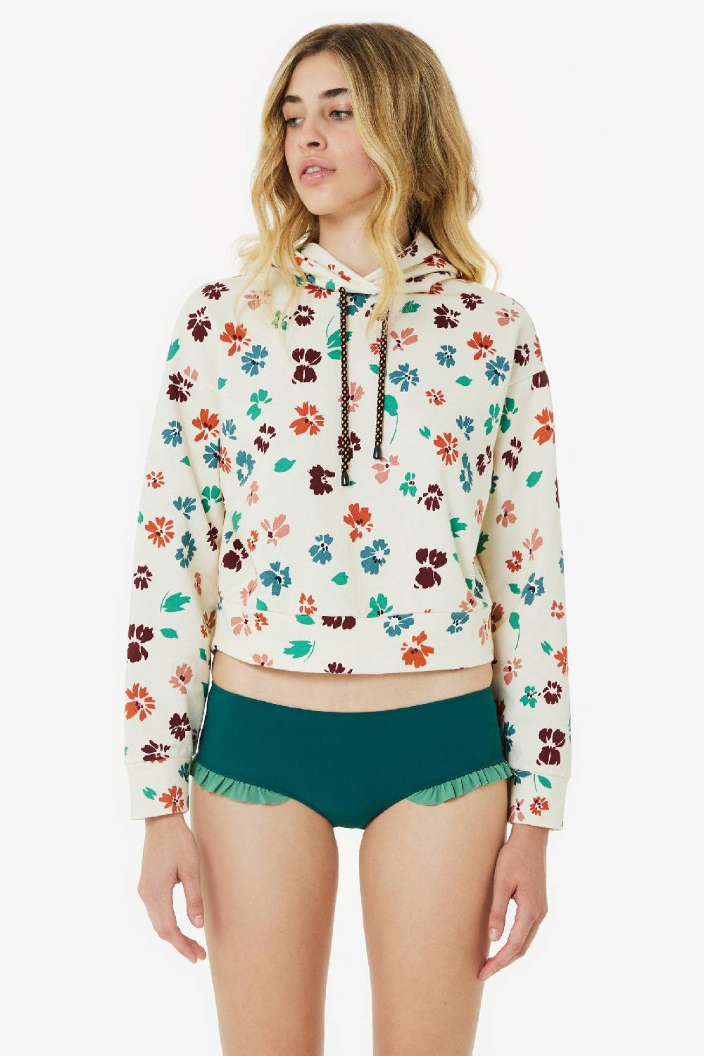 Kristina Ti MAGMA – Hooded sweatshirt Flora Convenienza