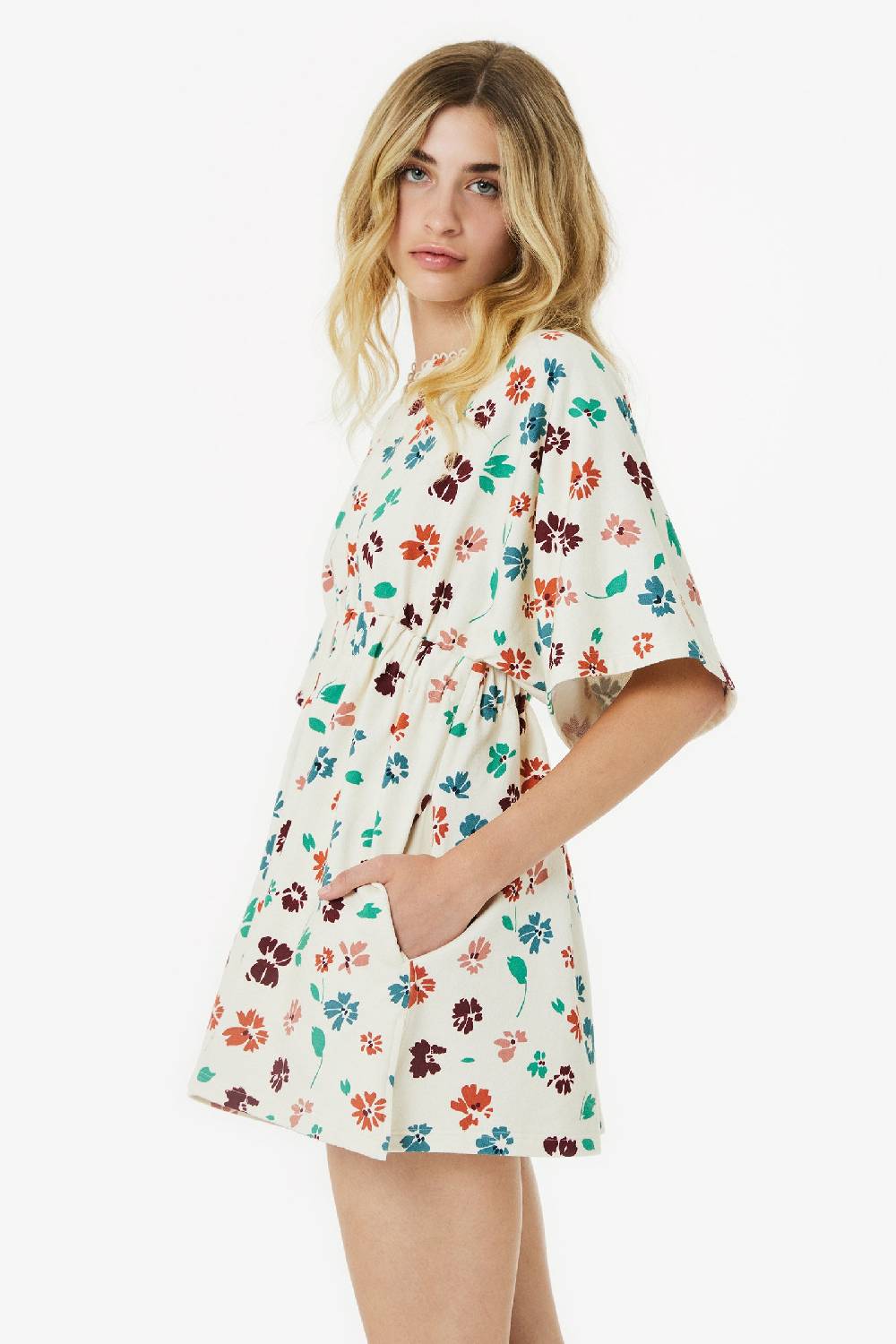 Kristina Ti AZZURRA – Sweatshirt mini dress Flora Sconto