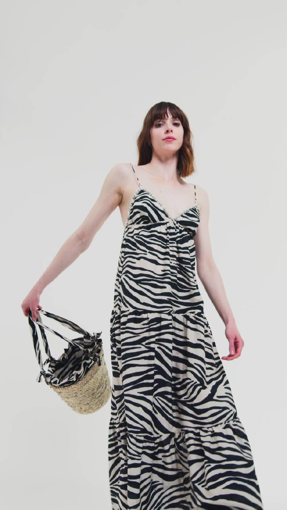 Kristina Ti AGNES - Animal print long slip dress Affare Del Giorno