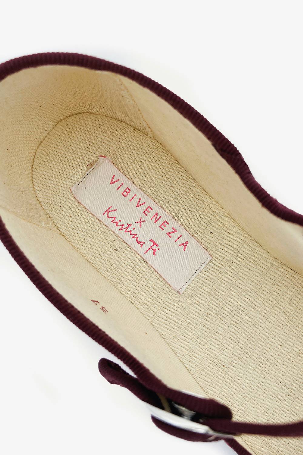Kristina Ti IRIS - Silk Mary Jane slipper Italy