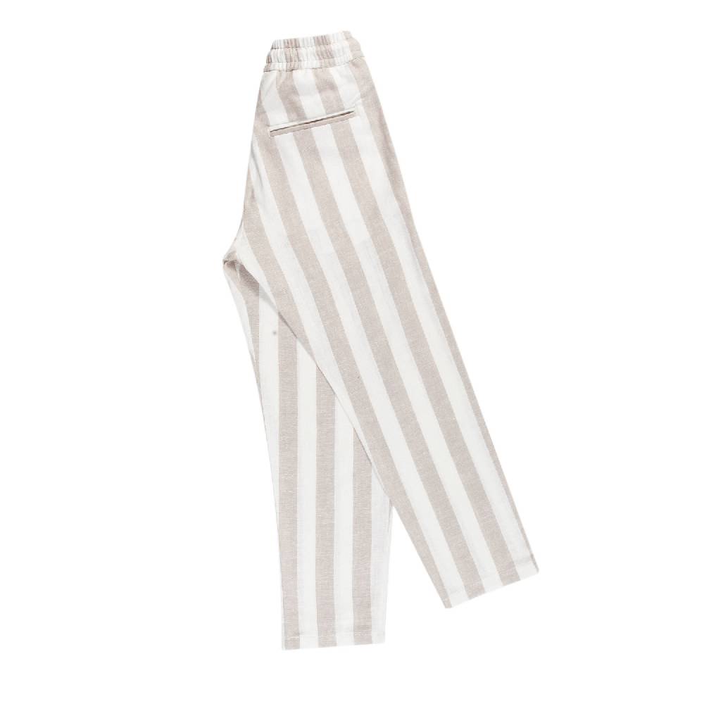 Nupkeet Pantalone lungo Beige e Bianco – Scaro Negozio