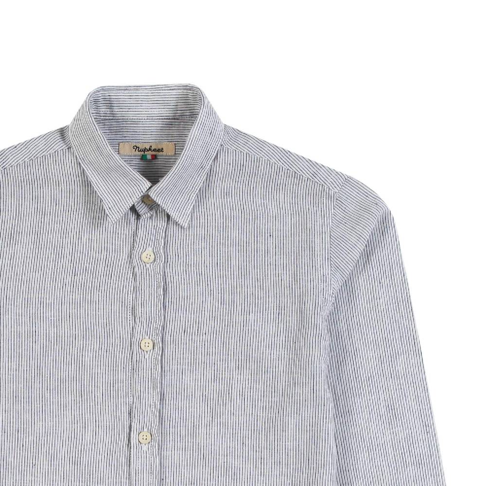 Nupkeet Camicia Collo Italiano Manica Lunga – Tonno Fino Al -60%