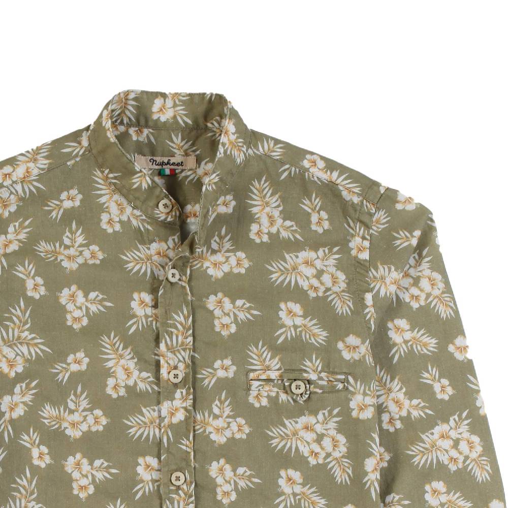 Nupkeet Camicia Collo coreano manica lunga – Ricciola Promozione