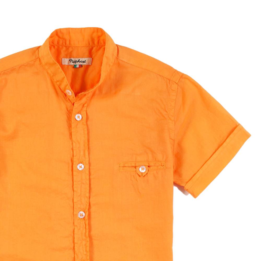 Nupkeet Camicia Coreana Arancione – Rospo Sconto