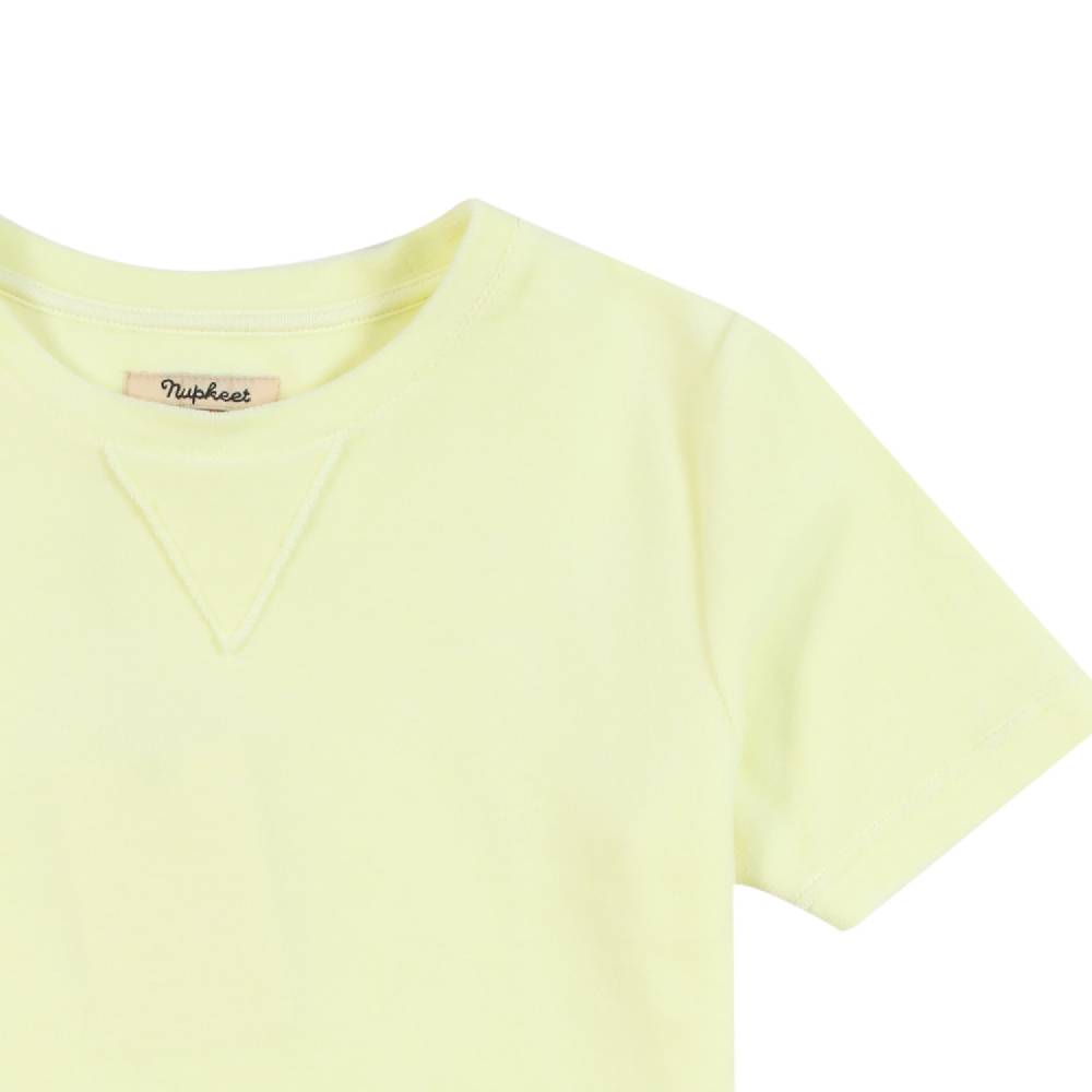 Nupkeet Maglia manica corta gialla – Volpe Hotsell