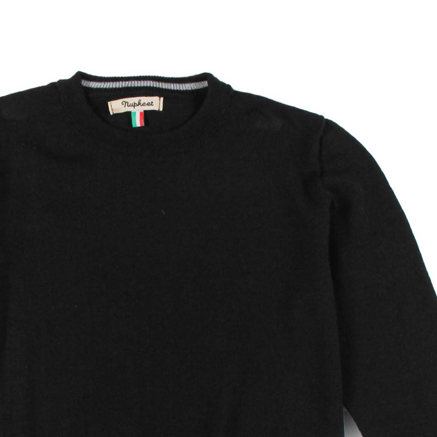 Nupkeet Pullover Girocollo Nero – Lentini In Saldo