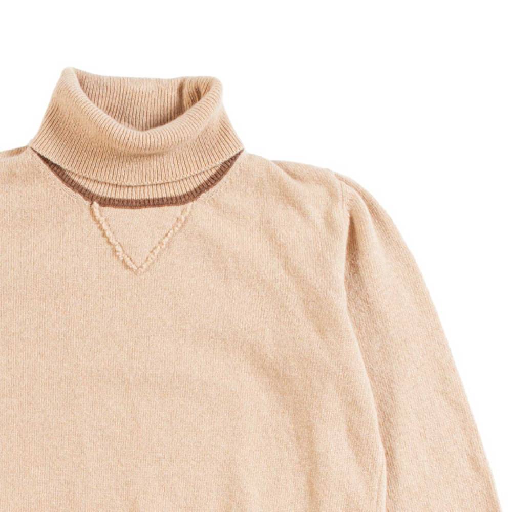 Nupkeet Pullover Collo Alto Cammello – Miseno Italy