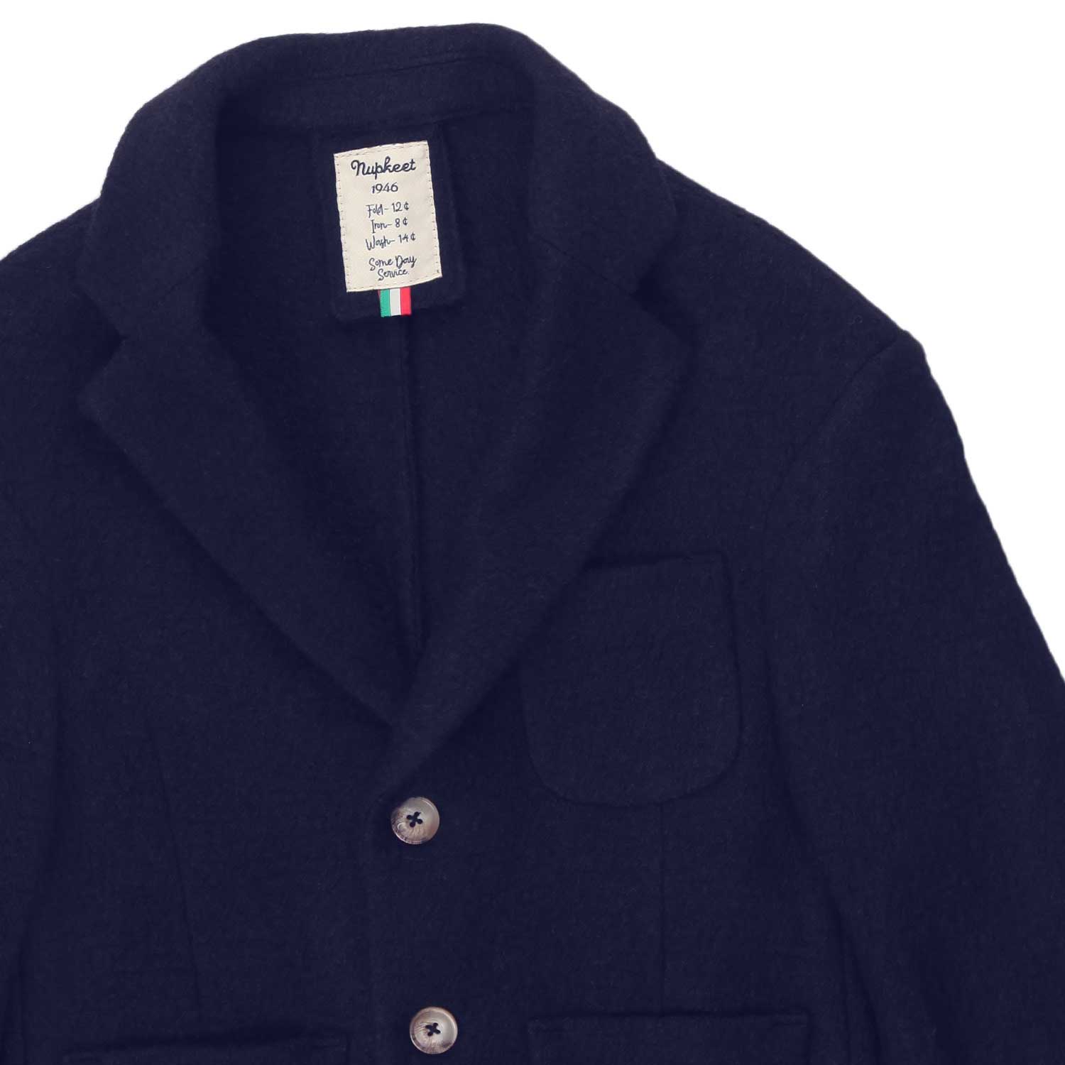 Nupkeet Giacca Davide misto lana blu Promozione