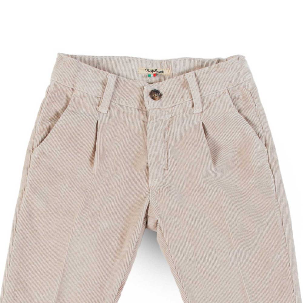 Nupkeet Pantalone con Pinces in Velluto Operato Stretch – Vattern Shopping Online