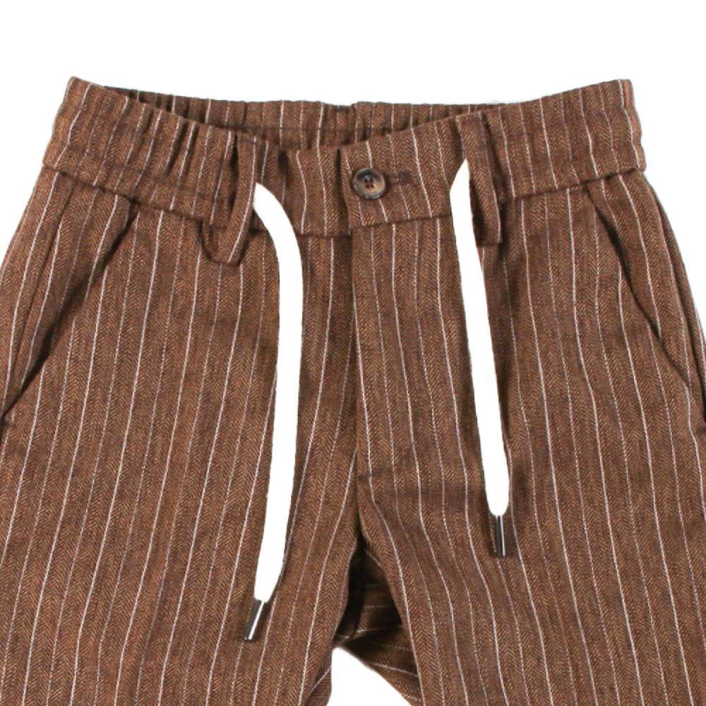 Nupkeet Pantalone con Coulisse in Panno Spinato – Torrei Affare Del Giorno