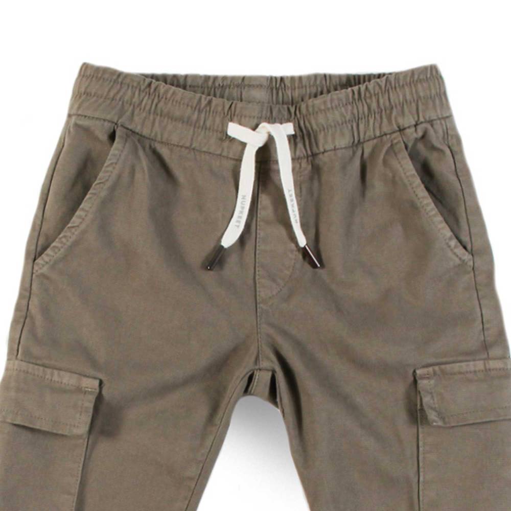 Nupkeet Pantalone con Tasconi e Coulisse in Operato Stretch – Toblino Prezzo Ridotto