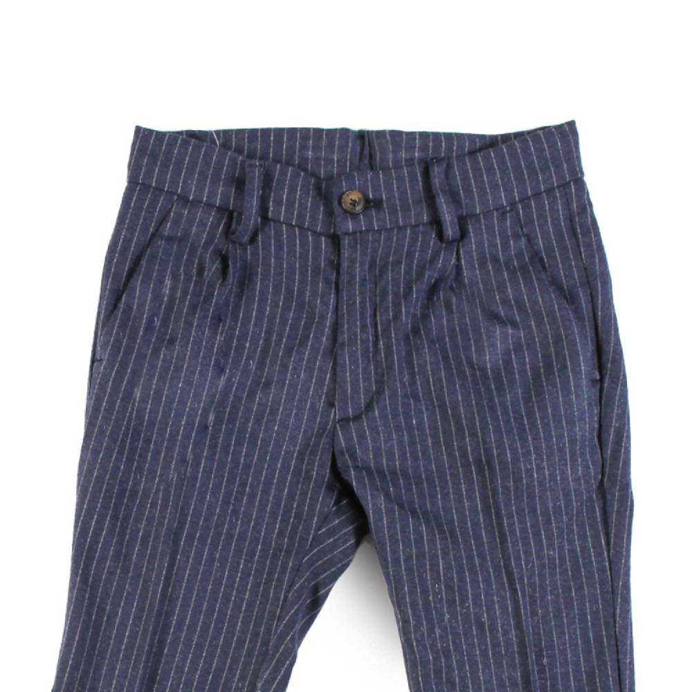 Nupkeet Pantalone con Pinces in Gessato – Annone Presa