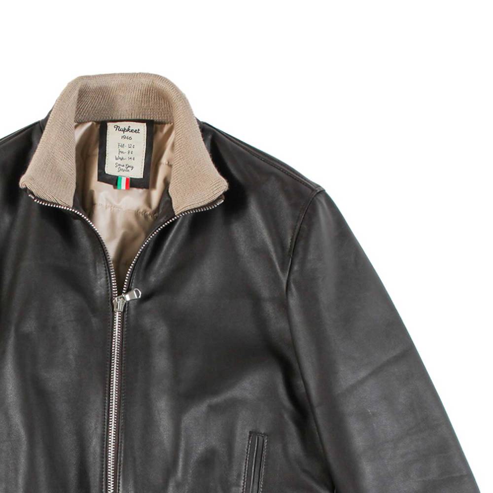 Nupkeet Giaccone Collo Alto in Nappa – Burano Offerta