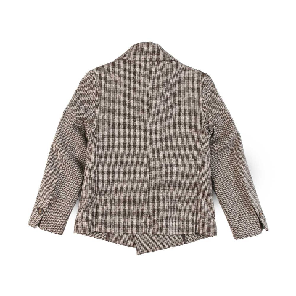 Nupkeet Giacca 2 bottoni in gabardine pied de poule – Liscia Saldi