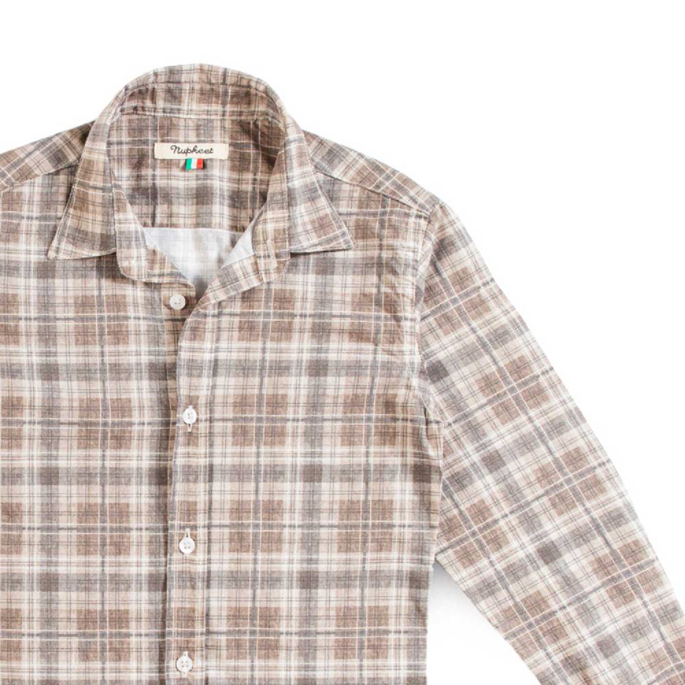Nupkeet Camicia in Popeline Stampa Tartan – Lucrino In Saldo