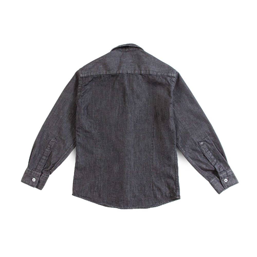 Nupkeet Camicia in Chambray nero – Morello Moda