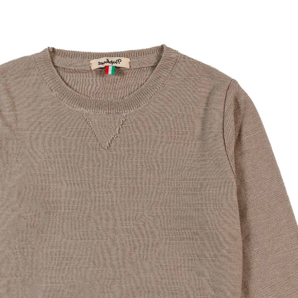 Nupkeet Pullover tricot beige sabbia Capalbio Affare Del Giorno