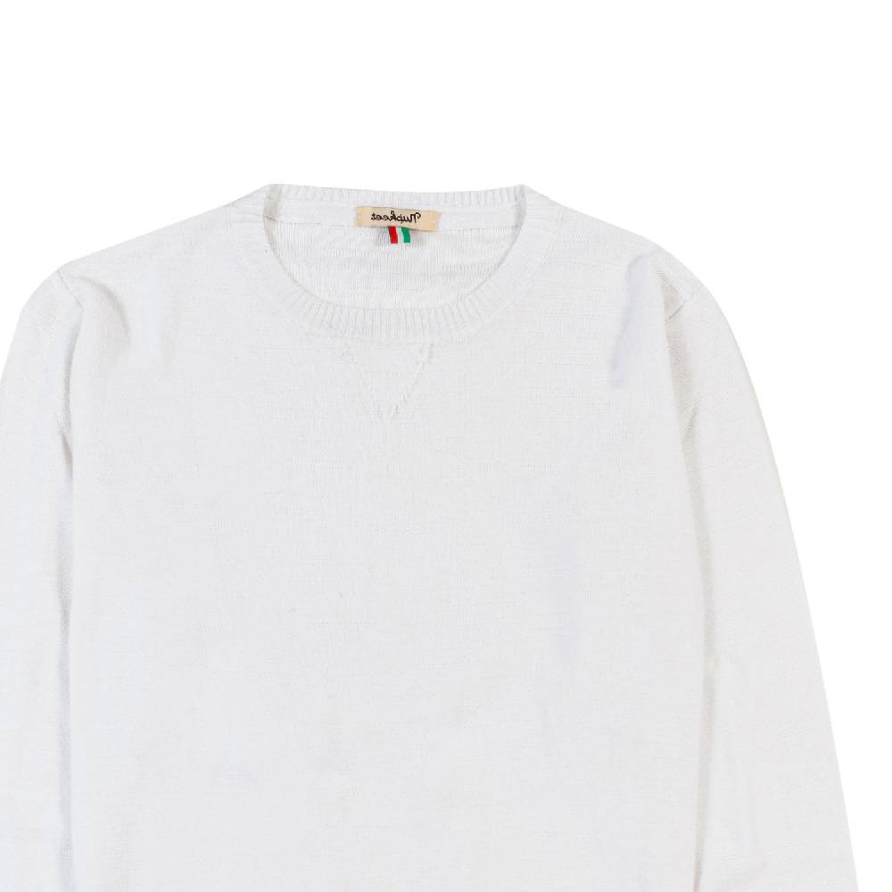 Nupkeet Pullover tricot bianco Capalbio Sottocosto