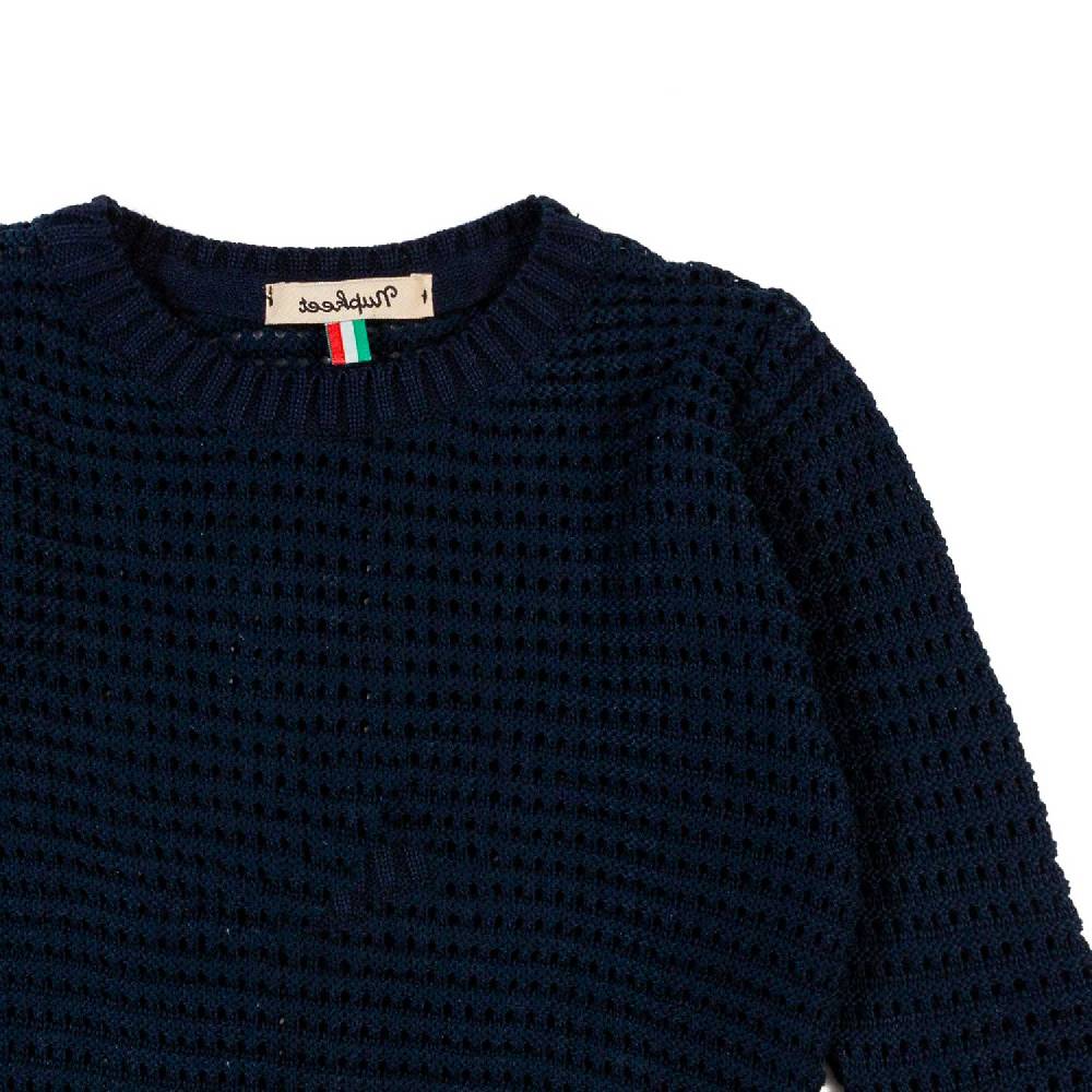 Nupkeet Pullover tricot blu navy Pistoia Presa