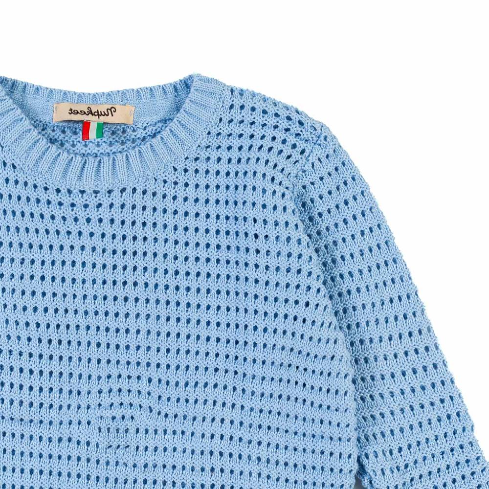 Nupkeet Pullover tricot azzurro cielo Pistoia Sconto