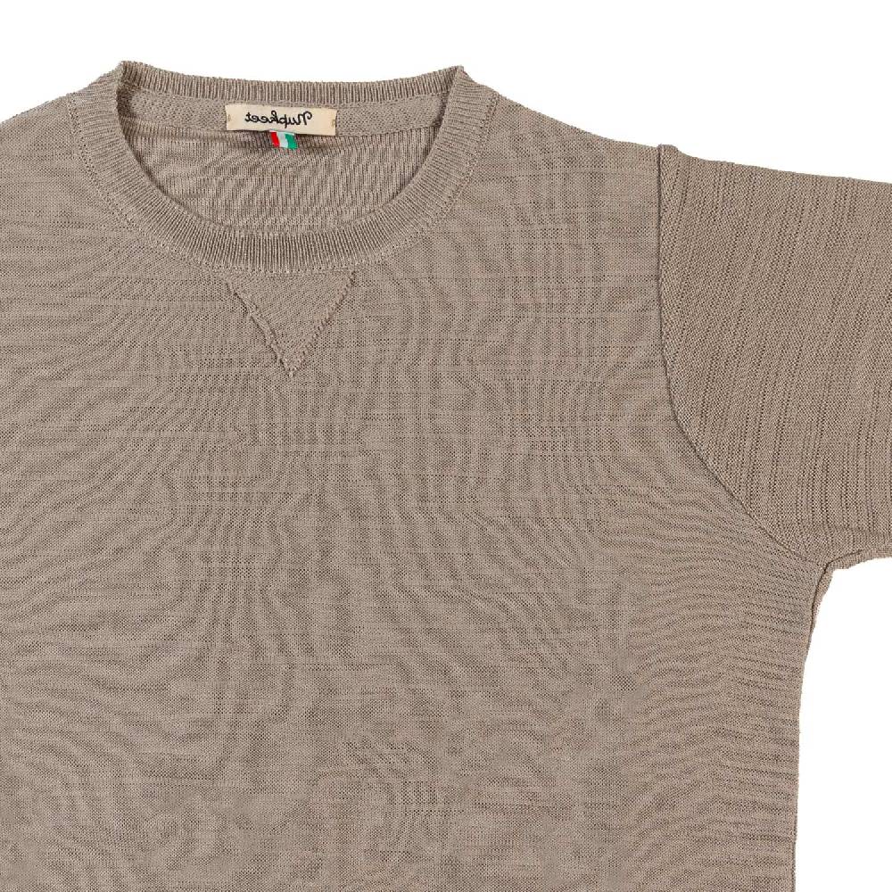 Nupkeet T-shirt tricot beige sabbia Fano Offerta