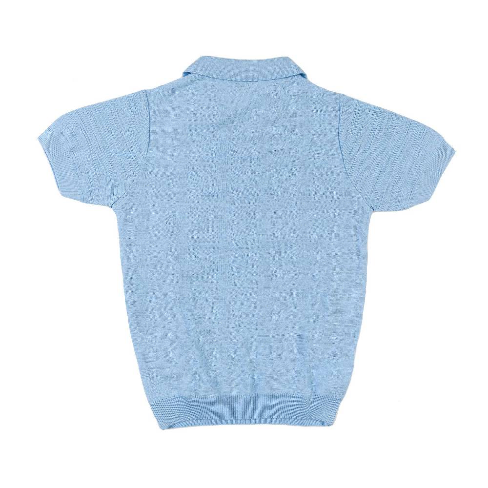 Nupkeet Polo tricot azzurro cielo Taranto Outlet