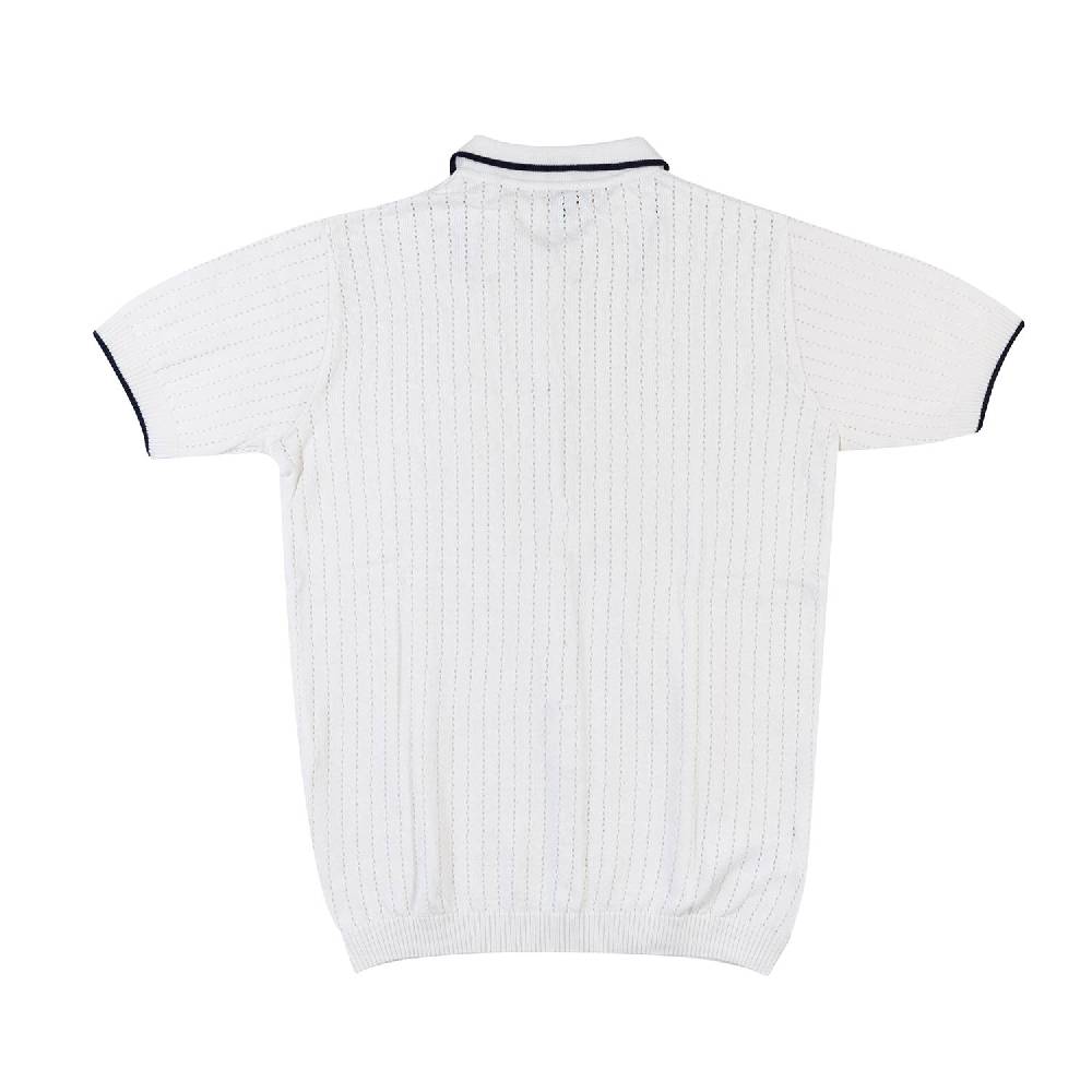 Nupkeet Camicia tricot bianca e blu Brindisi In Vendita