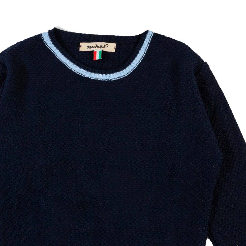 Nupkeet Pullover blu navy e celeste Lecce Offerte