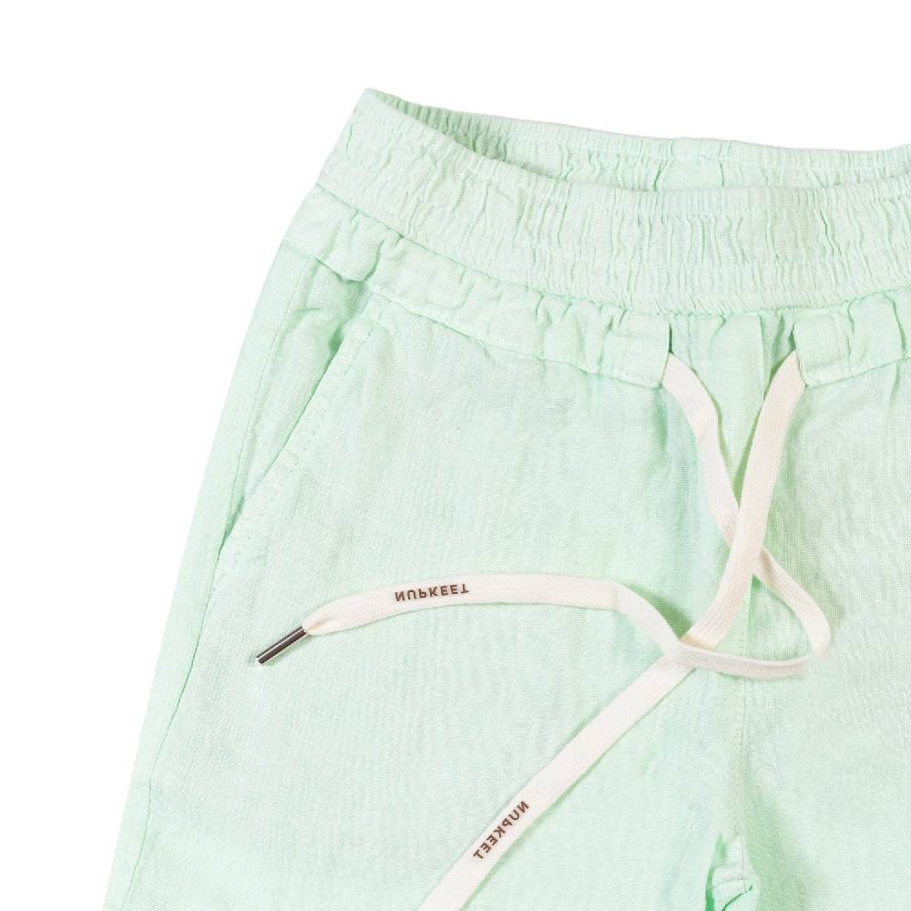 Nupkeet Bermuda lino verde acqua Napoli Economico