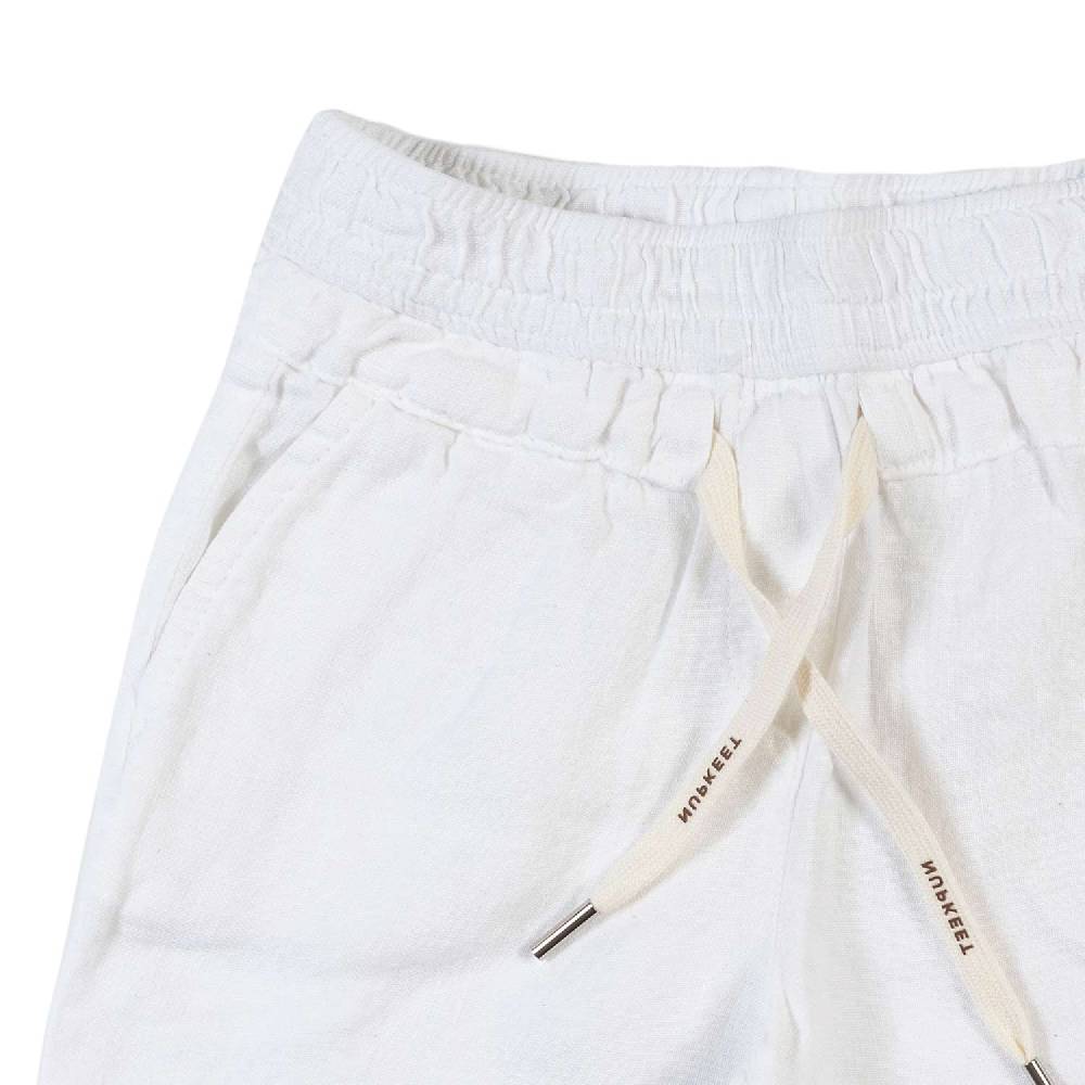 Nupkeet Bermuda lino bianco Napoli Presa